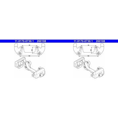 2x Ate Bremssattel Halter Träger Vorne Passend Für Bmw 3 Z3 Z4: Halter, Bremssattel A.b.s.: 125289 Ate: 11817007301 Bmw: 34106758120 Bmw: 34111165035 2x Ate Bremssattel Halter Träger Vorne Passend Für Bmw 3 Z3 Z4: Halter, Bremssattel A.b.s.: 125289 Ate: 11817007301 Bmw: 34106758120 Bmw: 34111165035