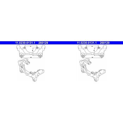 2x Ate Bremssattel Halter Träger Vorne Passend Für Audi A3 Q3 Seat Altea Leon: Halter, Bremssattel A.b.s.: 125007 Ate: 11023001311 Budweg Caliper: 404 2x Ate Bremssattel Halter Träger Vorne Passend Für Audi A3 Q3 Seat Altea Leon: Halter, Bremssattel A.b.s.: 125007 Ate: 11023001311 Budweg Caliper: 404