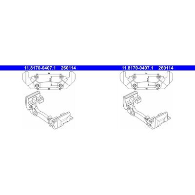 2x Ate Bremssattel Halter Träger Hinten Passend Für Mercedes-benz Sprinter: Halter, Bremssattel A.b.s.: 125284 Ate: 11817004071 Mercedes-benz: 0004211 2x Ate Bremssattel Halter Träger Hinten Passend Für Mercedes-benz Sprinter: Halter, Bremssattel A.b.s.: 125284 Ate: 11817004071 Mercedes-benz: 0004211
