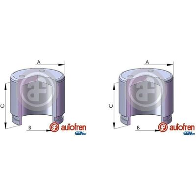 Autofren Seinsa - D02572 - 51mm - Vorderachse - Bremskolben Autofren Seinsa - D02572 - 51mm - Vorderachse - Bremskolben