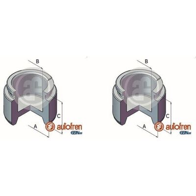 AUTOFREN SEINSA 2x Autofren 35mm Kolben Bremssattel Hinten Vorne Passend Für Chrysler Le Citroën: AUTOFREN SEINSA 2x Autofren 35mm Kolben Bremssattel Hinten Vorne Passend Für Chrysler Le Citroën: