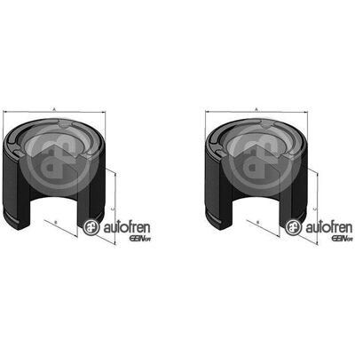 2x Autofren 48mm Kolben Bremssattel Hinten Passend Für Dodge Nitro Jeep Cherokee: Kolben, Bremssattel Autofren Seinsa: D025461 Chrysler: 68003882aa Fe 2x Autofren 48mm Kolben Bremssattel Hinten Passend Für Dodge Nitro Jeep Cherokee: Kolben, Bremssattel Autofren Seinsa: D025461 Chrysler: 68003882aa Fe