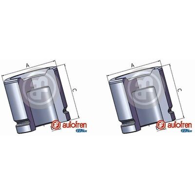 AUTOFREN SEINSA 2x Autofren 51mm Kolben Bremssattel Vorne Passend Für Chrysler Grand Dodge Journ: AUTOFREN SEINSA 2x Autofren 51mm Kolben Bremssattel Vorne Passend Für Chrysler Grand Dodge Journ: