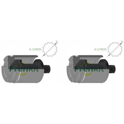 2x Frenkit 38mm Kolben Bremssattel Hinten Passend Für Chery Tiggo Ford Galaxy S-: 2x Frenkit 38mm Kolben Bremssattel Hinten Passend Für Chery Tiggo Ford Galaxy S-: