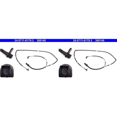 2x Ate Abs-sensor Raddrehzahl Hinten Links+rechts Passend Für Ford Ka Street: Sensor, Raddrehzahl A.b.s.: 30244 Ate: 24071161793 Bremi: 50410 Delphi: 2x Ate Abs-sensor Raddrehzahl Hinten Links+rechts Passend Für Ford Ka Street: Sensor, Raddrehzahl A.b.s.: 30244 Ate: 24071161793 Bremi: 50410 Delphi: