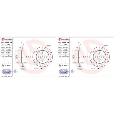 2x Brembo Xtra Sportbremsscheiben 259mm Gelocht Hinten Passend Für Aston Martin: Bremsscheibe A.b.s.: 17750 Abakus: 23104129 Abakus: 231041292 Ackoja: 2x Brembo Xtra Sportbremsscheiben 259mm Gelocht Hinten Passend Für Aston Martin: Bremsscheibe A.b.s.: 17750 Abakus: 23104129 Abakus: 231041292 Ackoja: