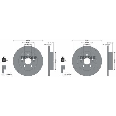 2x Textar Bremsscheiben 264mm Voll Hinten Passend Für Renault Safrane Scénic 9: Bremsscheibe A.b.s.: 16216 Ashika: 61000719c Ate: 24011101441 Bosch: 0 2x Textar Bremsscheiben 264mm Voll Hinten Passend Für Renault Safrane Scénic 9: Bremsscheibe A.b.s.: 16216 Ashika: 61000719c Ate: 24011101441 Bosch: 0