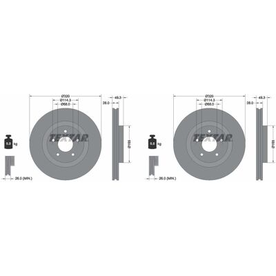 2x Textar Pro Bremsscheiben 320mm Innenbelüftet Vorne Passend Für Nissan Pathfin: Bremsscheibe A.b.s.: 18847 Blue Print: Adbp430149 Bosch: 0986479f33 2x Textar Pro Bremsscheiben 320mm Innenbelüftet Vorne Passend Für Nissan Pathfin: Bremsscheibe A.b.s.: 18847 Blue Print: Adbp430149 Bosch: 0986479f33
