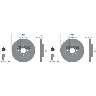 2x Textar Bremsscheiben 259mm Innenbelüftet Vorne Passend Für Renault 18 25 Espa: Bremsscheibe A.b.s.: 15114 Aisin: B6f1957s Ashika: 60000726c Ate: 24 2x Textar Bremsscheiben 259mm Innenbelüftet Vorne Passend Für Renault 18 25 Espa: Bremsscheibe A.b.s.: 15114 Aisin: B6f1957s Ashika: 60000726c Ate: 24