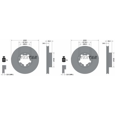 2x Textar Pro Bremsscheiben 263mm Innenbelüftet Vorne Passend Für Nissan Cabstar: Bremsscheibe A.b.s.: 16164 Ashika: 6001197c Blue Print: Adn143116 Br 2x Textar Pro Bremsscheiben 263mm Innenbelüftet Vorne Passend Für Nissan Cabstar: Bremsscheibe A.b.s.: 16164 Ashika: 6001197c Blue Print: Adn143116 Br