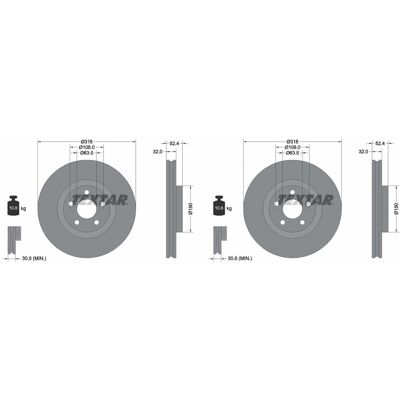 2x Textar Pro+ Bremsscheiben 316mm Innenbelüftet Vorne Passend Für Ford Galaxy S: Bremsscheibe A.b.s.: 18483 Abakus: 23103263 Ate: 24013201891 Blue Pr 2x Textar Pro+ Bremsscheiben 316mm Innenbelüftet Vorne Passend Für Ford Galaxy S: Bremsscheibe A.b.s.: 18483 Abakus: 23103263 Ate: 24013201891 Blue Pr