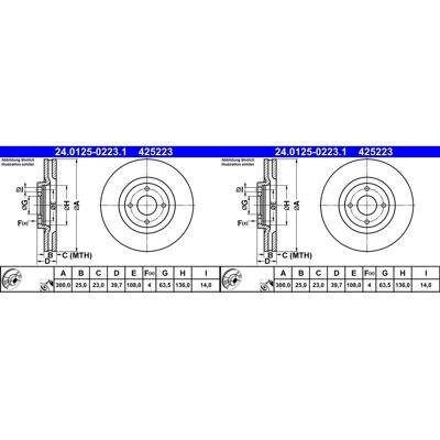 2x Ate Bremsscheiben 300mm Belüftet Vorne Passend Für Ford Ecosport 24.0125-02: Bremsscheibe A.b.s.: 18849 Abakus: 23103339 Ashika: 60000185c Ate: 240 2x Ate Bremsscheiben 300mm Belüftet Vorne Passend Für Ford Ecosport 24.0125-02: Bremsscheibe A.b.s.: 18849 Abakus: 23103339 Ashika: 60000185c Ate: 240