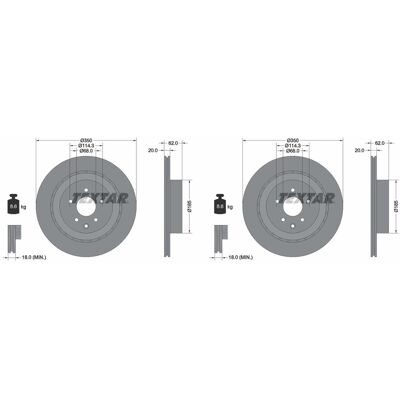 2x Textar Pro Bremsscheiben 350mm Hinten Passend Für Infiniti G Q60 Nissan 370z: Bremsscheibe A.b.s.: 18501 Aisin: B6r622s Blue Print: Adn143158 Bremb 2x Textar Pro Bremsscheiben 350mm Hinten Passend Für Infiniti G Q60 Nissan 370z: Bremsscheibe A.b.s.: 18501 Aisin: B6r622s Blue Print: Adn143158 Bremb
