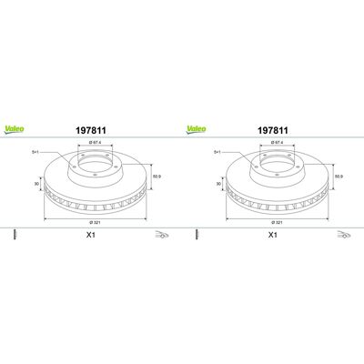 2x Valeo Bremsscheiben 321mm Belüftet Vorne Passend Für Chevrolet Camaro Malibu: Bremsscheibe A.b.s.: 17989 Abakus: 23103304 Aisin: Q6f1889s Ap Xenerg 2x Valeo Bremsscheiben 321mm Belüftet Vorne Passend Für Chevrolet Camaro Malibu: Bremsscheibe A.b.s.: 17989 Abakus: 23103304 Aisin: Q6f1889s Ap Xenerg