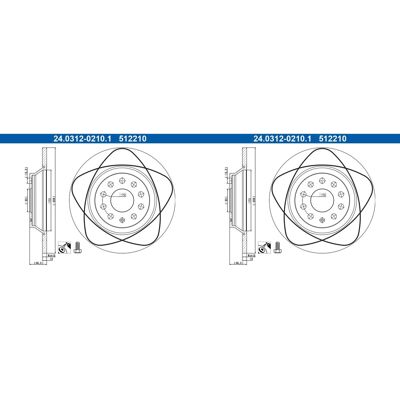 2x Ate Powerdisc Bremsscheiben 300mm Voll Hinten Passend Für Audi A3 Q3 Tt Ford: Bremsscheibe A.b.s.: 18319 Abakus: 23104094 Abakus: 231040942 Aisin: 2x Ate Powerdisc Bremsscheiben 300mm Voll Hinten Passend Für Audi A3 Q3 Tt Ford: Bremsscheibe A.b.s.: 18319 Abakus: 23104094 Abakus: 231040942 Aisin: