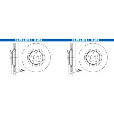 2x Ate Bremsscheiben 335mm Belüftet Vorne Passend Für Ford Focus 24.0125-0228.: Bremsscheibe A.b.s.: 18740 Ate: 24012502281 Blue Print: Adbp430304 Bos 2x Ate Bremsscheiben 335mm Belüftet Vorne Passend Für Ford Focus 24.0125-0228.: Bremsscheibe A.b.s.: 18740 Ate: 24012502281 Blue Print: Adbp430304 Bos
