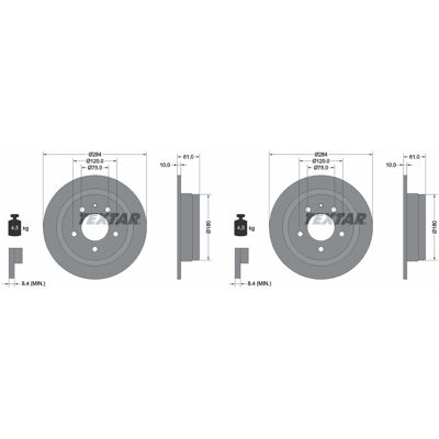 2x Textar Bremsscheiben 284mm Voll Hinten Passend Für Alpina B6 Bmw 5 6 920224: Bremsscheibe A.b.s.: 15742 Aic: 51995 Aisin: W6r1558s Ashika: 61000725 2x Textar Bremsscheiben 284mm Voll Hinten Passend Für Alpina B6 Bmw 5 6 920224: Bremsscheibe A.b.s.: 15742 Aic: 51995 Aisin: W6r1558s Ashika: 61000725