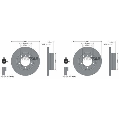 2x Textar Pro Bremsscheiben 292mm Innenbelüftet Hinten Passend Für Porsche Boxst: Bremsscheibe A.b.s.: 17073 Ate: 24012001761 Bogap: A8211241 Bosch: 0 2x Textar Pro Bremsscheiben 292mm Innenbelüftet Hinten Passend Für Porsche Boxst: Bremsscheibe A.b.s.: 17073 Ate: 24012001761 Bogap: A8211241 Bosch: 0
