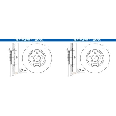 2x Ate Bremsscheiben 300mm Belüftet Vorne Passend Für Ford Tourneo Transit 24.: Bremsscheibe A.b.s.: 18839 Ashika: 60000382c Ate: 24012502251 Blue Pri 2x Ate Bremsscheiben 300mm Belüftet Vorne Passend Für Ford Tourneo Transit 24.: Bremsscheibe A.b.s.: 18839 Ashika: 60000382c Ate: 24012502251 Blue Pri