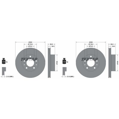 2x Textar Pro Bremsscheiben 280mm Innenbelüftet Vorne Passend Für Fiat Ducato: Bremsscheibe A.b.s.: 16291 Abakus: 23103017 Abakus: 231030172 Aisin: P6 2x Textar Pro Bremsscheiben 280mm Innenbelüftet Vorne Passend Für Fiat Ducato: Bremsscheibe A.b.s.: 16291 Abakus: 23103017 Abakus: 231030172 Aisin: P6