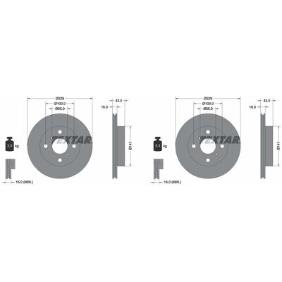 2x Textar Bremsscheiben 229mm Innenbelüftet Vorne Passend Für Toyota Starlet 9: Bremsscheibe A.b.s.: 16651 Blue Print: Adt34381 Bosch: 0986478491 Brem 2x Textar Bremsscheiben 229mm Innenbelüftet Vorne Passend Für Toyota Starlet 9: Bremsscheibe A.b.s.: 16651 Blue Print: Adt34381 Bosch: 0986478491 Brem