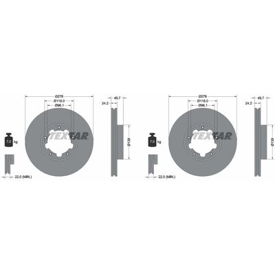 2x Textar Pro Bremsscheiben 276mm Innenbelüftet Vorne Passend Für Nissan Cabstar: Bremsscheibe A.b.s.: 17902 Aisin: B6f1305s Ap Xenergy: X602798 Ashik 2x Textar Pro Bremsscheiben 276mm Innenbelüftet Vorne Passend Für Nissan Cabstar: Bremsscheibe A.b.s.: 17902 Aisin: B6f1305s Ap Xenergy: X602798 Ashik