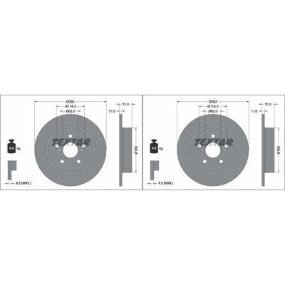 2x Textar Pro Bremsscheiben 292mm Voll Hinten Passend Für Toyota C-hr 92347803: Bremsscheibe A.b.s.: 18919 Ashika: 6102272c Ate: 24011102001 Blue Prin 2x Textar Pro Bremsscheiben 292mm Voll Hinten Passend Für Toyota C-hr 92347803: Bremsscheibe A.b.s.: 18919 Ashika: 6102272c Ate: 24011102001 Blue Prin