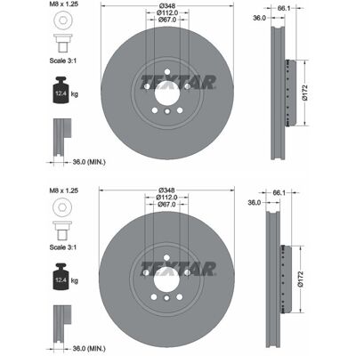 2x Textar Pro+ 348mm Bremsscheiben Vorne Passend Für Alpina Xd3 Bmw 2 3 4 5 6 7: Bremsscheibe A.b.s.: 18553 A.b.s.: 18667 Abakus: 23103250 Ashika: 600 2x Textar Pro+ 348mm Bremsscheiben Vorne Passend Für Alpina Xd3 Bmw 2 3 4 5 6 7: Bremsscheibe A.b.s.: 18553 A.b.s.: 18667 Abakus: 23103250 Ashika: 600