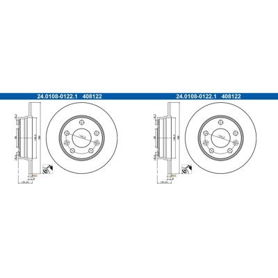 2x Ate 260mm Bremsscheiben Hinten Passend Für Mitsubishi Asx Nissan Juke Renault: Bremsscheibe A.b.s.: 18859 A.b.s.: 18890 Ashika: 6101135c Ate: 24010 2x Ate 260mm Bremsscheiben Hinten Passend Für Mitsubishi Asx Nissan Juke Renault: Bremsscheibe A.b.s.: 18859 A.b.s.: 18890 Ashika: 6101135c Ate: 24010