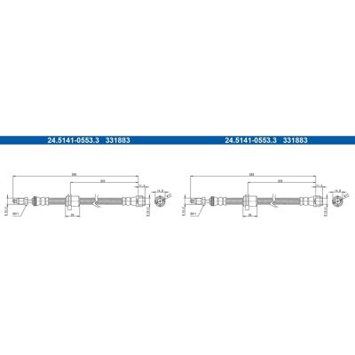 2x Ate Bremsschlauch Bremsschläuche Vorne Passend Für Bmw 3er 4er: Bremsschlauch A.b.s.: Sl1417 Ate: 24514105533 Bmw: 34306879281 Bosch: 1987481b59 Co 2x Ate Bremsschlauch Bremsschläuche Vorne Passend Für Bmw 3er 4er: Bremsschlauch A.b.s.: Sl1417 Ate: 24514105533 Bmw: 34306879281 Bosch: 1987481b59 Co