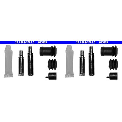 2x Ate Zubehör Montage-satz Bremssattel Vorne Passend Für Mazda 626 Mx-6 Xedos: 2x Ate Zubehör Montage-satz Bremssattel Vorne Passend Für Mazda 626 Mx-6 Xedos: