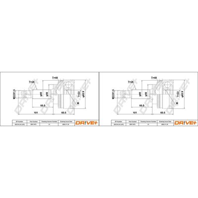 2x Dr!ve+ Antriebswellengelenk Satz Radseitig Passend Für Toyota Avensis Corolla: Gelenksatz, Antriebswelle Abakus: 14104136 Ashika: 6202230 Blue Prin 2x Dr!ve+ Antriebswellengelenk Satz Radseitig Passend Für Toyota Avensis Corolla: Gelenksatz, Antriebswelle Abakus: 14104136 Ashika: 6202230 Blue Prin