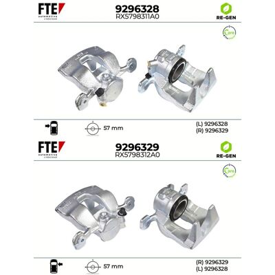 2x Fte Bremssattel Satz Vorne Links+rechts Passend Für Bmw 1 2 X1 X2 Mini Volvo: Bremssattel A.b.s.: 532422 Abakus: 13105452 Ashika: Cal142rjm Bmw: 34 2x Fte Bremssattel Satz Vorne Links+rechts Passend Für Bmw 1 2 X1 X2 Mini Volvo: Bremssattel A.b.s.: 532422 Abakus: 13105452 Ashika: Cal142rjm Bmw: 34