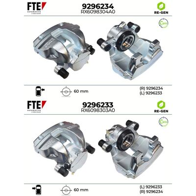 2x Fte Bremssattel Satz Vorne Links+rechts Passend Für Volvo C40 Ec40 Ex40 S60 S: Bremssattel A.b.s.: 423241 Bogap: V3113100 Brembo: F86112 Budweg Cal 2x Fte Bremssattel Satz Vorne Links+rechts Passend Für Volvo C40 Ec40 Ex40 S60 S: Bremssattel A.b.s.: 423241 Bogap: V3113100 Brembo: F86112 Budweg Cal