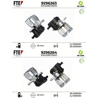 2x Fte Bremssattel Satz Hinten Links+rechts Passend Für Audi A6 A7: Bremssattel A.b.s.: 531691 Abakus: 13105261 Ate: 24624317235 Audi: 4g0615403a Audi 2x Fte Bremssattel Satz Hinten Links+rechts Passend Für Audi A6 A7: Bremssattel A.b.s.: 531691 Abakus: 13105261 Ate: 24624317235 Audi: 4g0615403a Audi