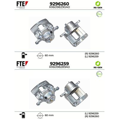 2x Fte Bremssattel Satz Vorne Links+rechts Passend Für Kia Carens: Bremssattel A.b.s.: 740592 Abakus: 13105210 Brembo: F30239 Budweg Caliper: 345077 B 2x Fte Bremssattel Satz Vorne Links+rechts Passend Für Kia Carens: Bremssattel A.b.s.: 740592 Abakus: 13105210 Brembo: F30239 Budweg Caliper: 345077 B