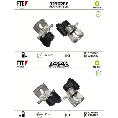 2x Fte Bremssattel Satz Hinten Links+rechts Passend Für Volvo S60 S80 V60 V70 Xc: Bremssattel A.b.s.: 425622 Ate: 24623817045 Bosch: 0986135582 Brembo 2x Fte Bremssattel Satz Hinten Links+rechts Passend Für Volvo S60 S80 V60 V70 Xc: Bremssattel A.b.s.: 425622 Ate: 24623817045 Bosch: 0986135582 Brembo