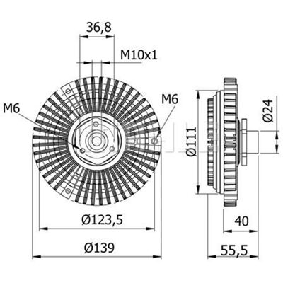 Mahle Visco-Kupplung Kühlerlüfter - A4 A6 Passat Skoda Mahle Visco-Kupplung Kühlerlüfter - A4 A6 Passat Skoda