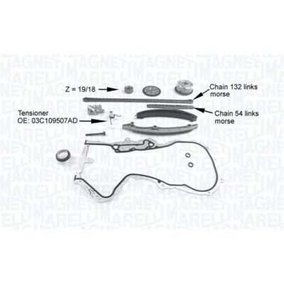 MAGNETI MARELLI Modell 341500001220 - Steuerkettensatz für VW, Skoda, Audi MAGNETI MARELLI Modell 341500001220 - Steuerkettensatz für VW, Skoda, Audi