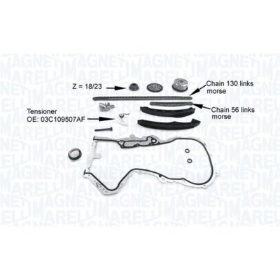 MAGNETI MARELLI 341500001200 Steuerkettensatz - Leise MAGNETI MARELLI 341500001200 Steuerkettensatz - Leise