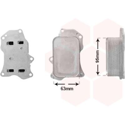 VAN WEZEL 09013710 Aluminium Ölkühler - Öl Kühler VAN WEZEL 09013710 Aluminium Ölkühler - Öl Kühler