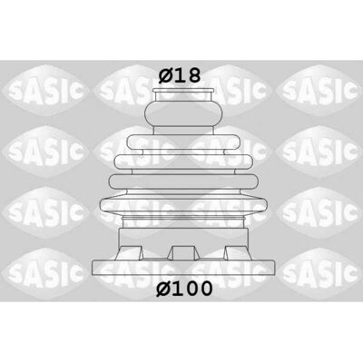 SASIC 1906034 Achsmanschette - Vorderachse links SASIC 1906034 Achsmanschette - Vorderachse links