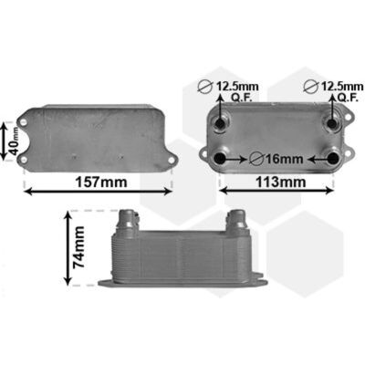 VAN WEZEL Ölkühler W204 2007-2010 - Öl Kühler VAN WEZEL Ölkühler W204 2007-2010 - Öl Kühler