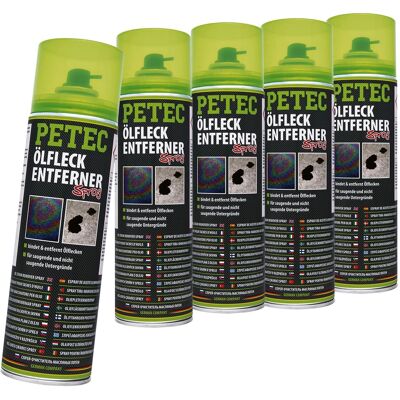 5x Petec 500ml Ölfleckenetferner Oil Spot Ölflecken Reiniger Entferner Remover: Petec 72350 5x Petec 500ml Ölfleckenetferner Oil Spot Ölflecken Reiniger Entferner Remover: Petec 72350