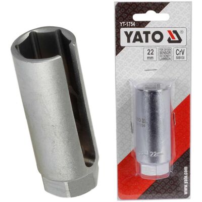 YATO Lambdasonden-nuss Stecknuss Werkzeug Schlüssel Sw 22mm Geschlitzt 3/8'': YATO Lambdasonden-nuss Stecknuss Werkzeug Schlüssel Sw 22mm Geschlitzt 3/8'':