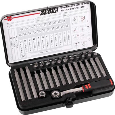 Würth Zebra Xzn Tx Bit-set Mit Knarre & 1/2''nuss 38tlg Hx Vielzahn Tx Nüsse: Würth Zebra Xzn Tx Bit-set Mit Knarre & 1/2''nuss 38tlg Hx Vielzahn Tx Nüsse: