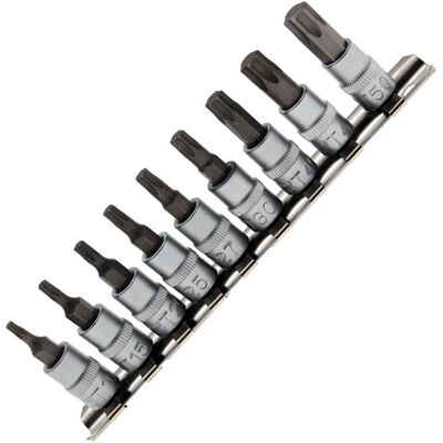 Bgs Steckschlüssel-satz 9-teilig Bitsortiment 1/4'' Tx Nuss T10 - T50 Bitsatz: Bgs Steckschlüssel-satz 9-teilig Bitsortiment 1/4'' Tx Nuss T10 - T50 Bitsatz: