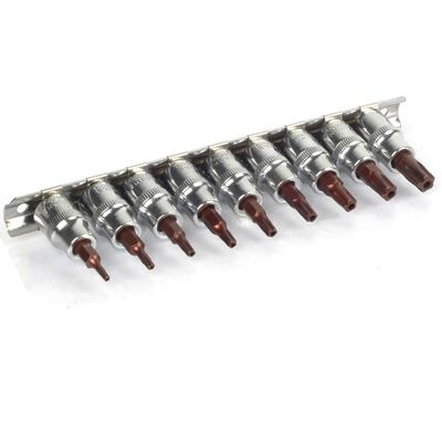 BandelOne T-profil Tx Mit Bohrung Nuss Bit Satz T10-t50 9-tlg Steckschlüssel Einsatz 3/8'': BandelOne T-profil Tx Mit Bohrung Nuss Bit Satz T10-t50 9-tlg Steckschlüssel Einsatz 3/8'':