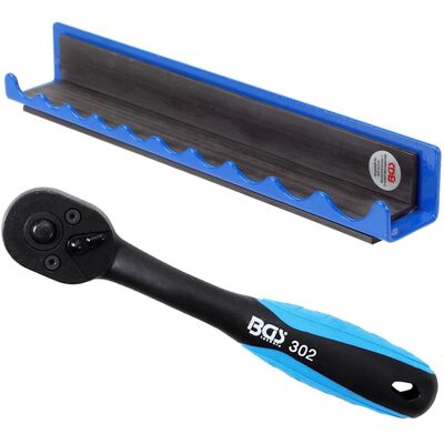 BGS technic KG Bgs Knarre Ratsche Hebelumschaltknarre 6,3mm 1/4'' Zoll + Halteschiene Magnetisch: BGS technic KG Bgs Knarre Ratsche Hebelumschaltknarre 6,3mm 1/4'' Zoll + Halteschiene Magnetisch:
