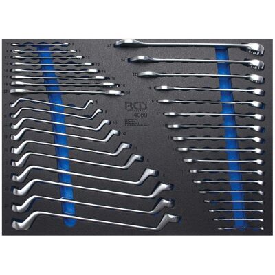 BGS technic KG Bgs Werkstattwagen-schaum-einlage 3/3 Maul-ring Ring-ring-schlüssel-set 35-tlg.: BGS technic KG Bgs Werkstattwagen-schaum-einlage 3/3 Maul-ring Ring-ring-schlüssel-set 35-tlg.: